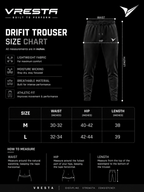 Vresta Black Slim Fit Track Pants